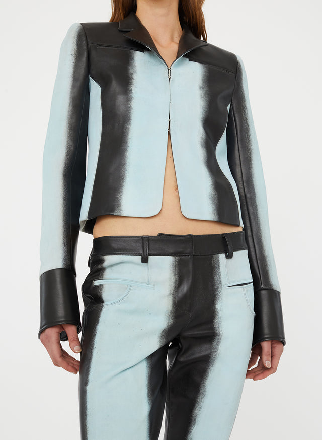 Scuffed Leather Jean