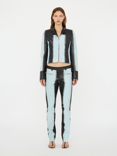 Scuffed Leather Jean