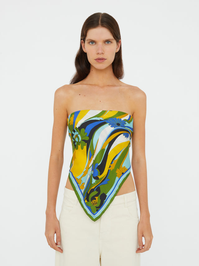 Acidic Floral Silk Scarf