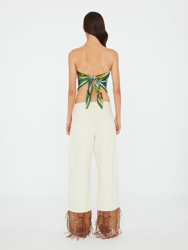 Acidic Floral Silk Scarf