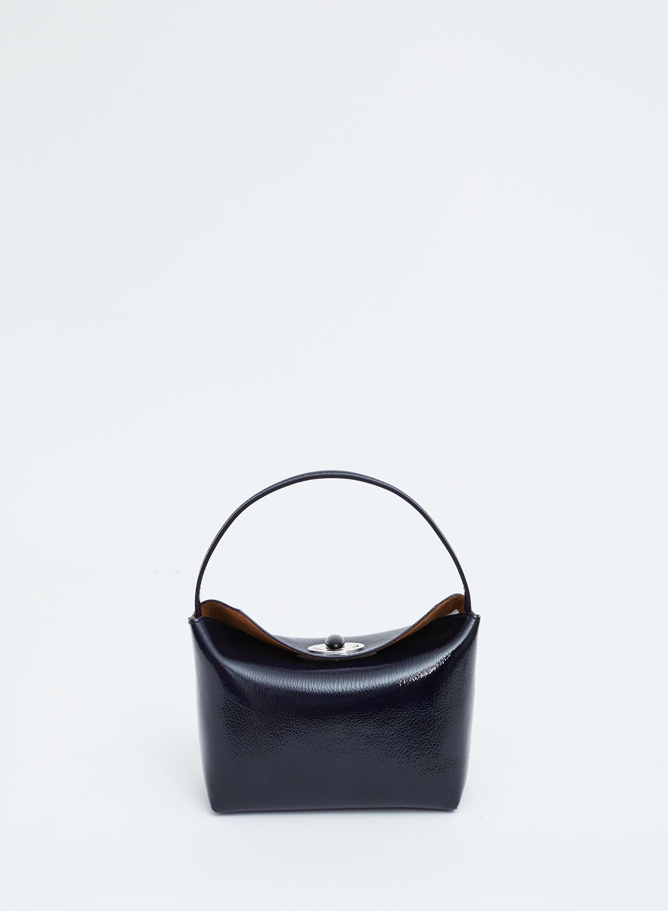Turnlock Patent Mini Shoulder Bag