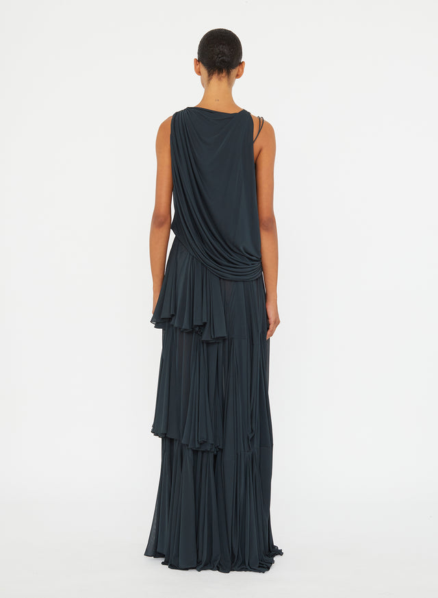 Macrame Silk Knot Dropped Armhole Top