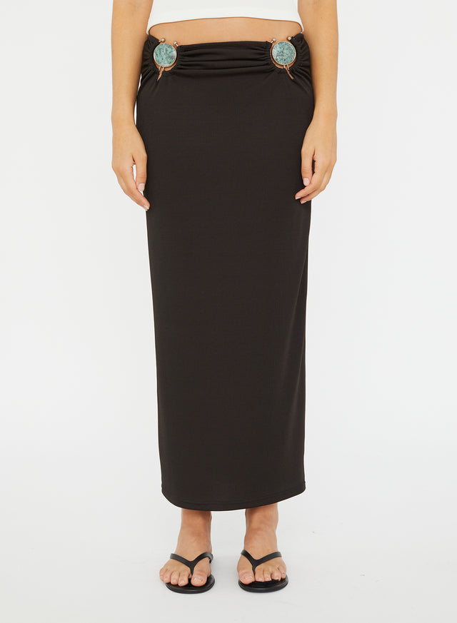 Mineral Stone Ruched Skirt