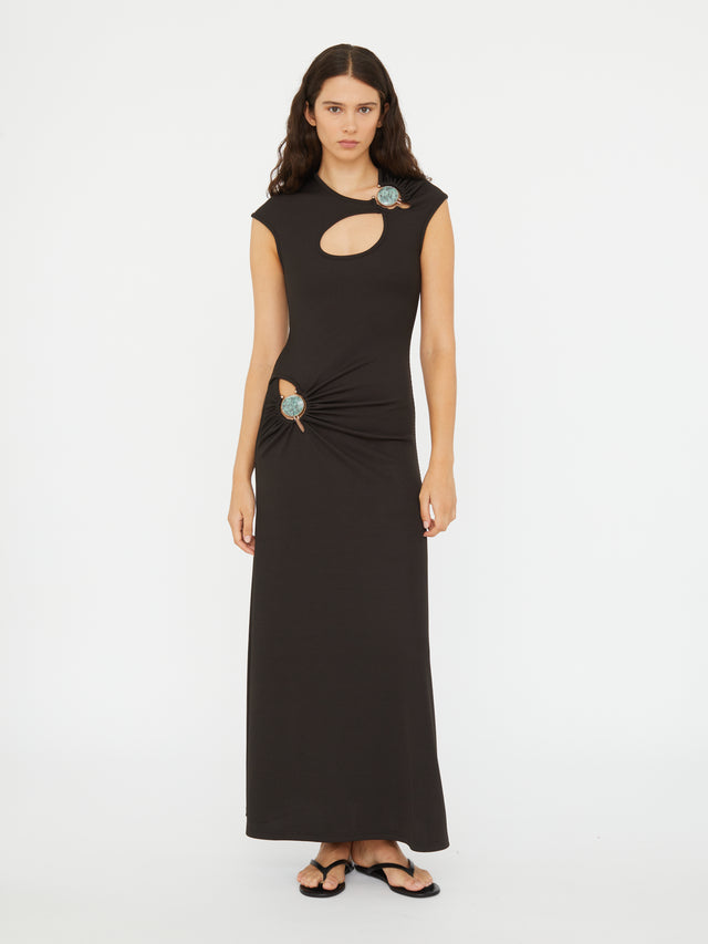Mineral Stone Hollow Tee Dress