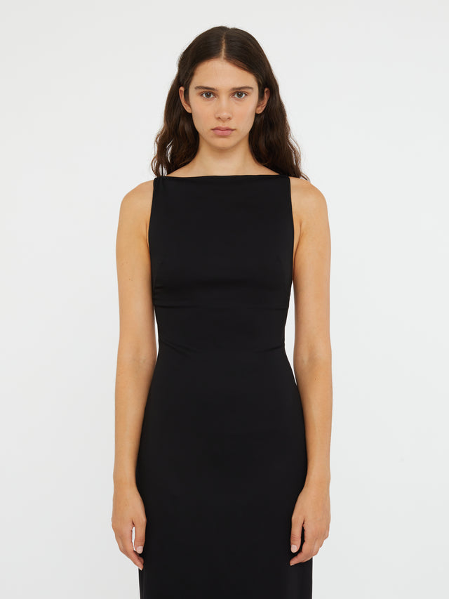 Apron Macrame Knot Back Dress