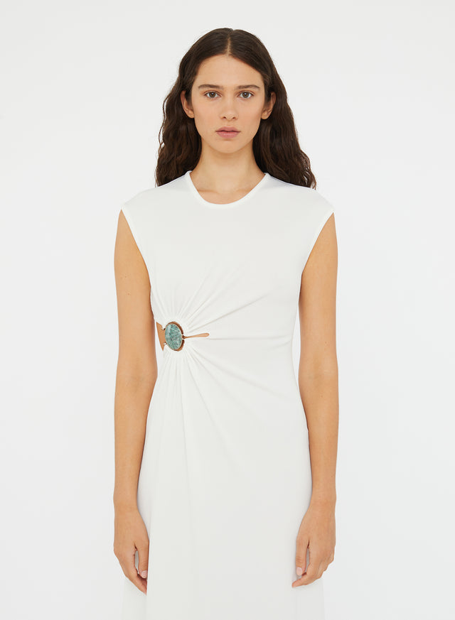 Mineral Stone Ruched Tank Dress