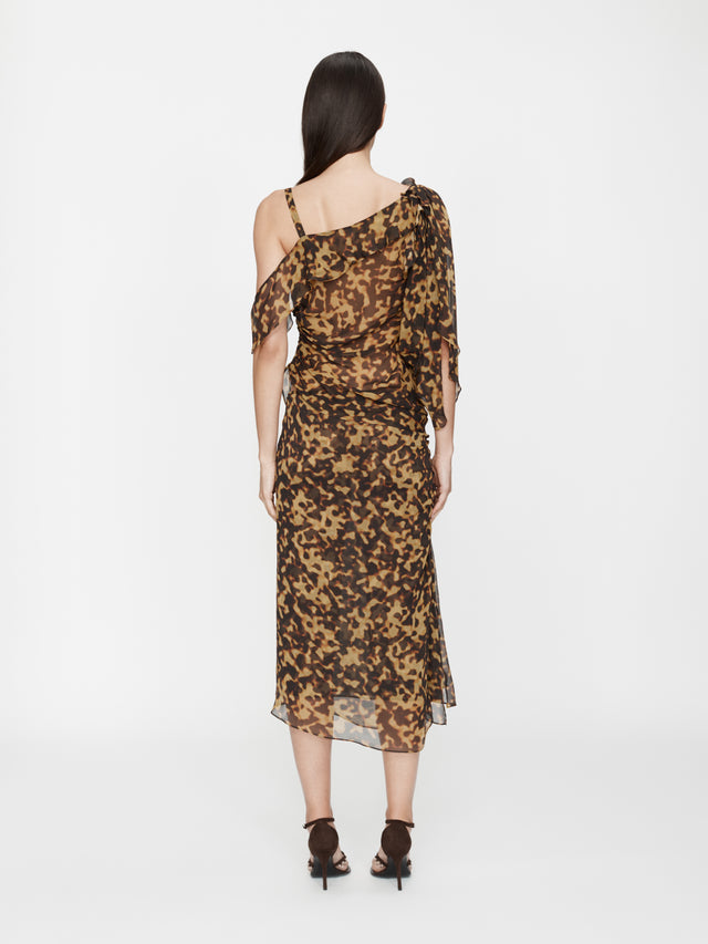 Roule Trimmed Silk Drape Top