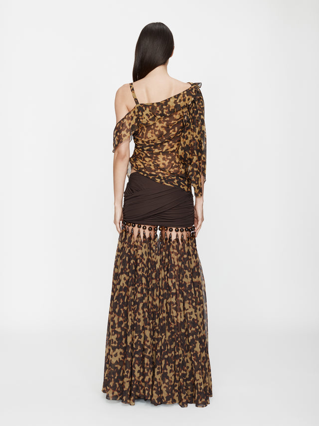 Tortoiseshell Droplet Jersey Skirt