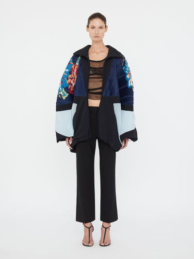 Hibiscus 2 Way Pleated Spray Jacket