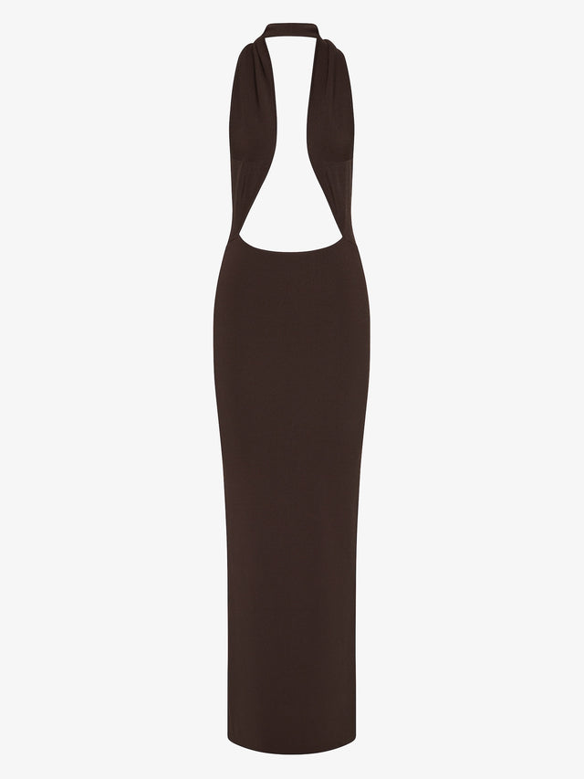 Slope Knit Halter Dress