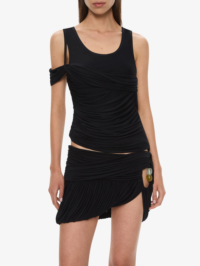 Beach Glass Bubble Mini Skirt