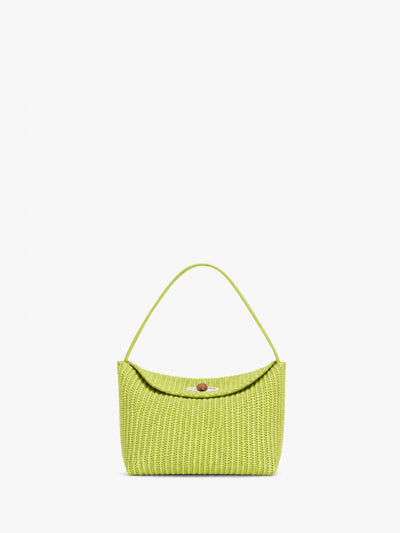 Turnlock Raffia Mini Bag