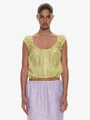 Light Leak Jacquard Zip Up Top