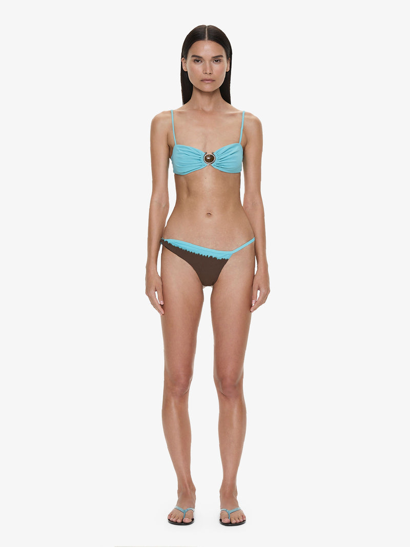 Mineral Stone Ruched Bikini Top - Image 2