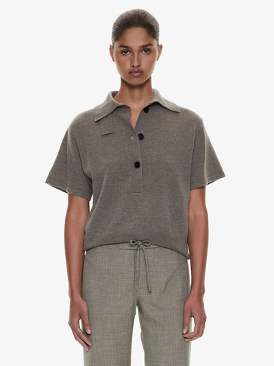 Cashmere Knit Polo