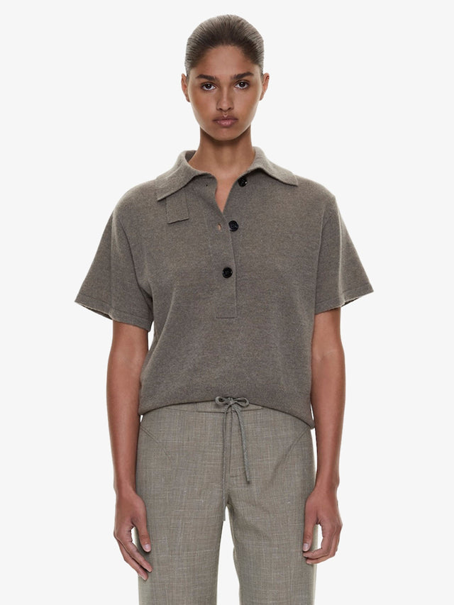 Cashmere Knit Polo
