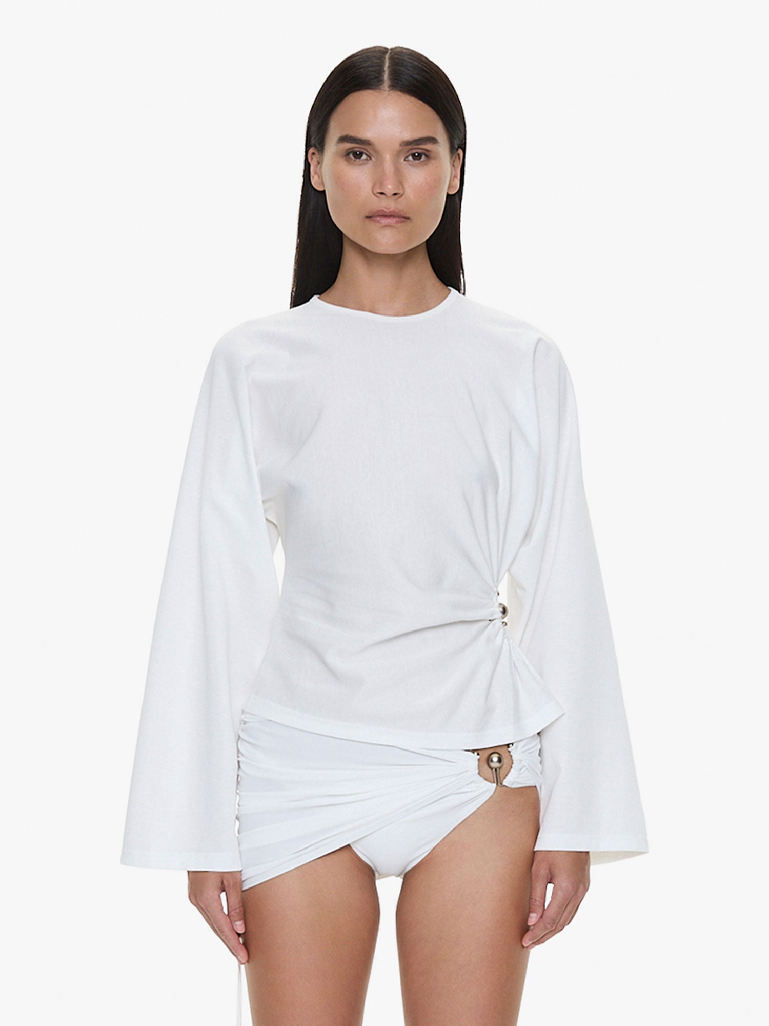 Orbit Ruched Magyar Top