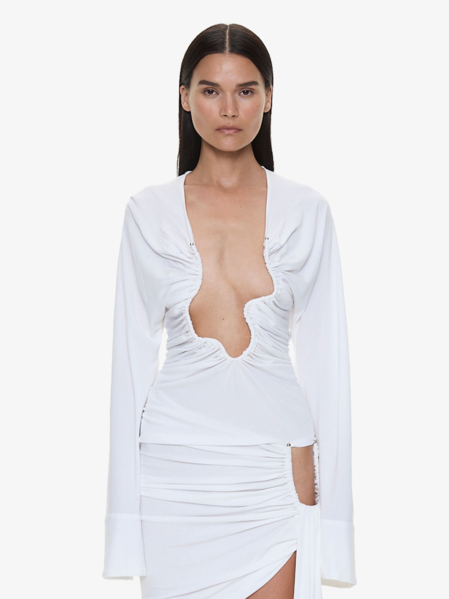 Salacia Ruched Long Sleeve Top