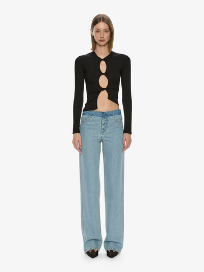 Open Twist Long Sleeve Top