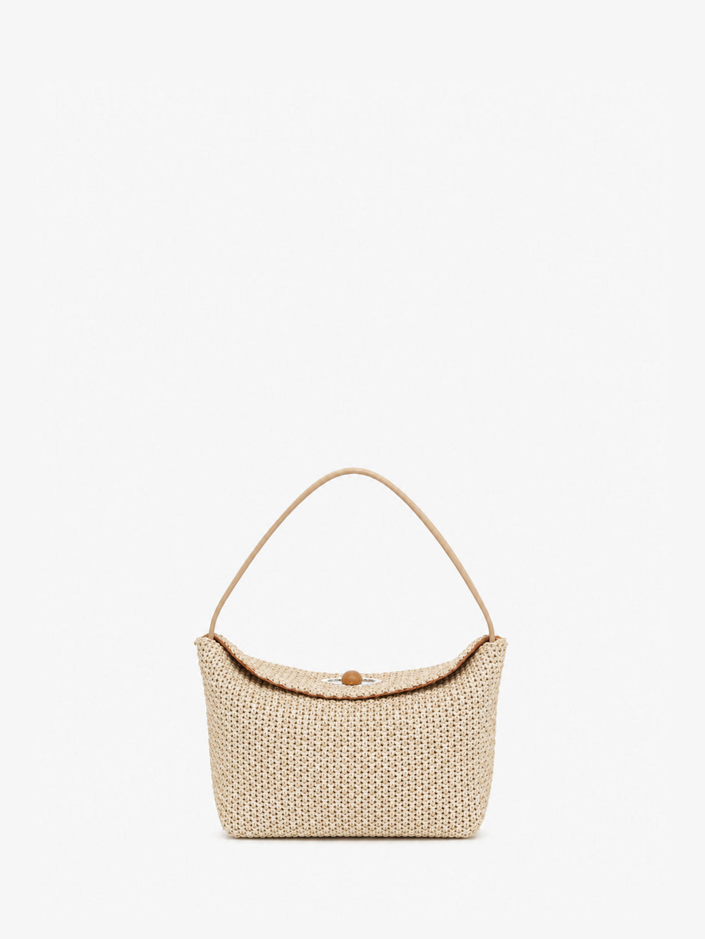 Turnlock Raffia Mini Bag