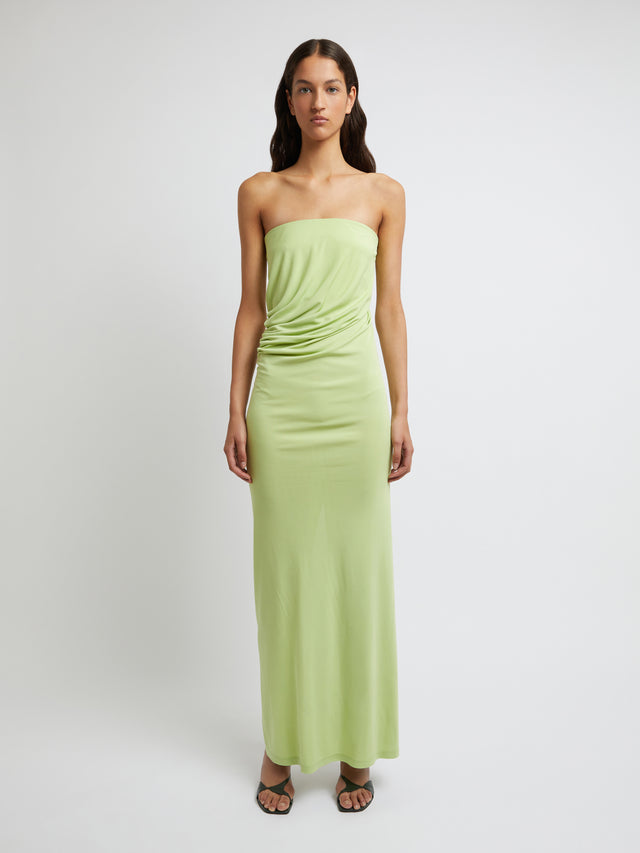 Strapless Ruched Dress