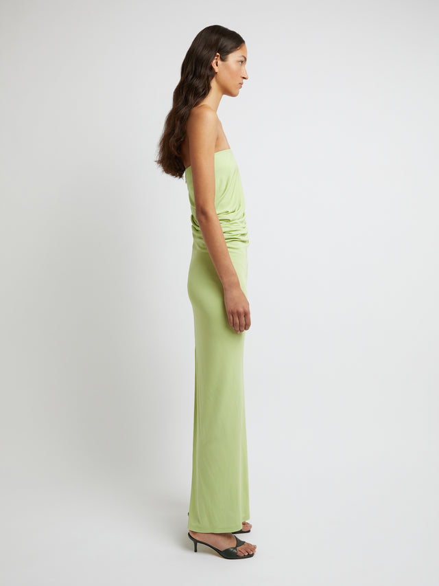 Strapless Ruched Dress