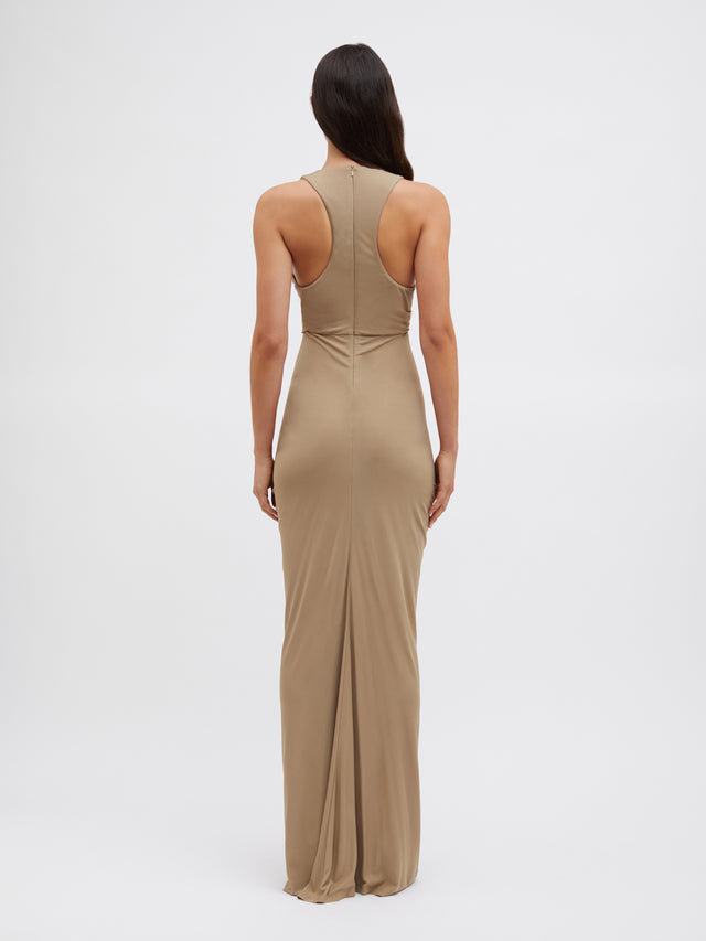 Vivenda Drape Front Dress