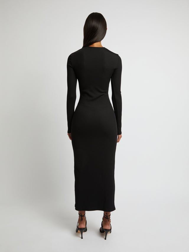 Orbit Ruched Long Sleeve Dress