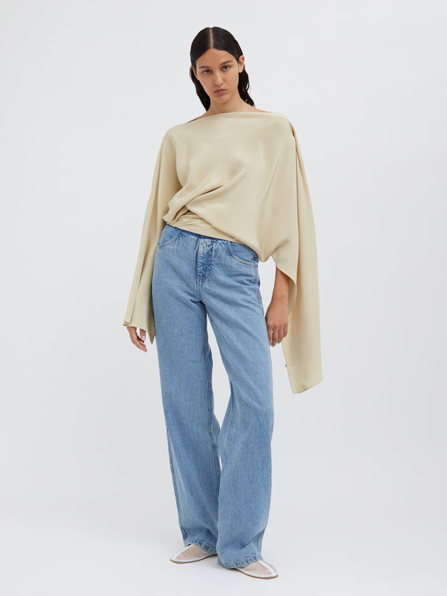 Cusco Silk Drape Top