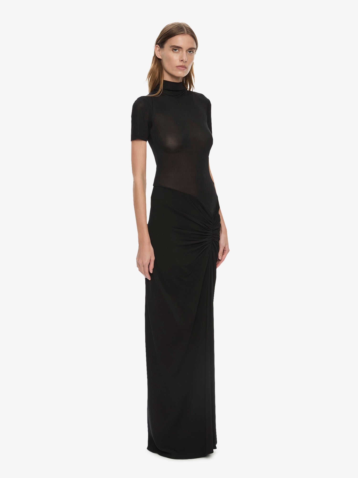 Fusion Ruched Tee Gown