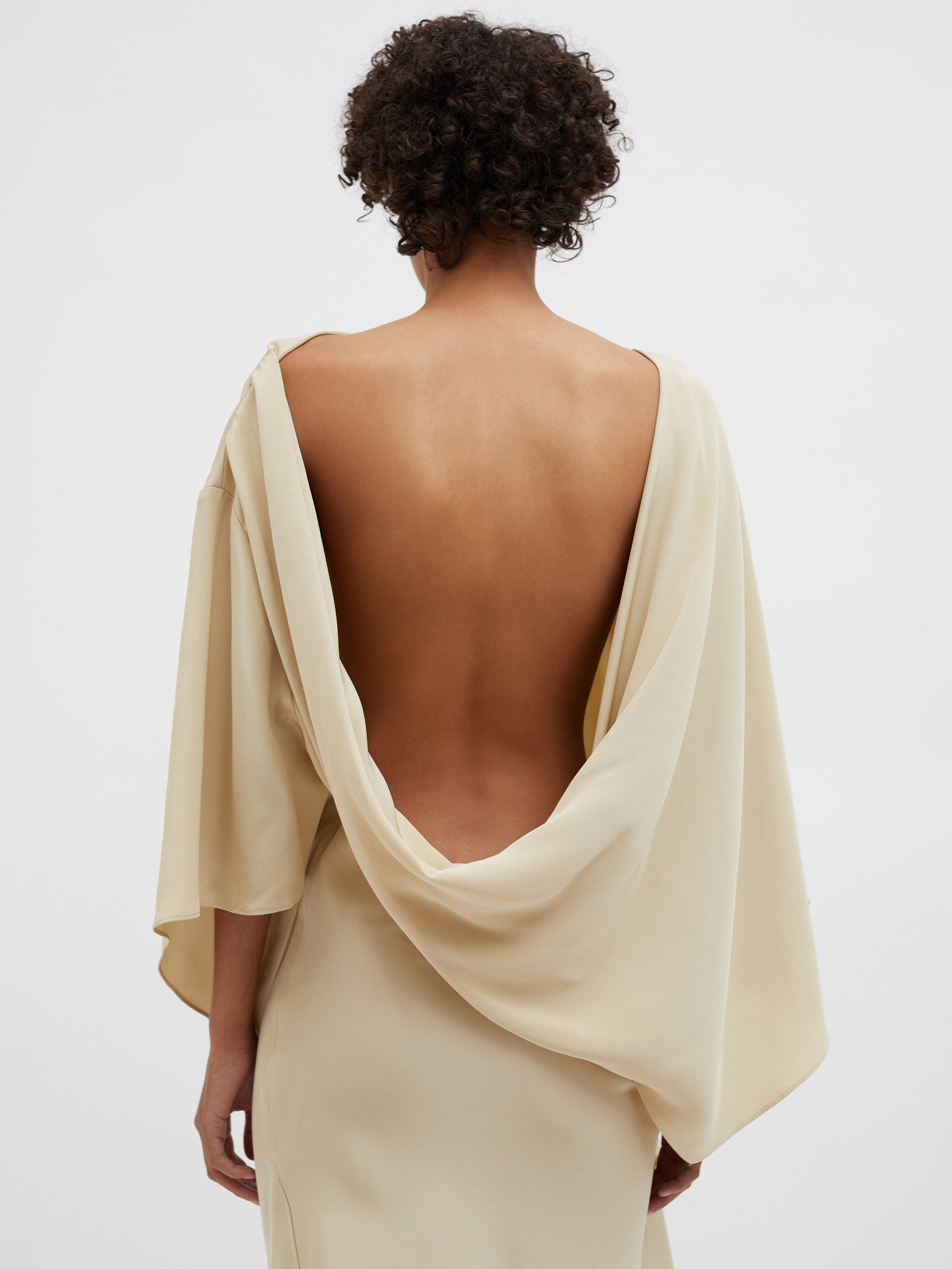 Cusco Drape Silk Dress