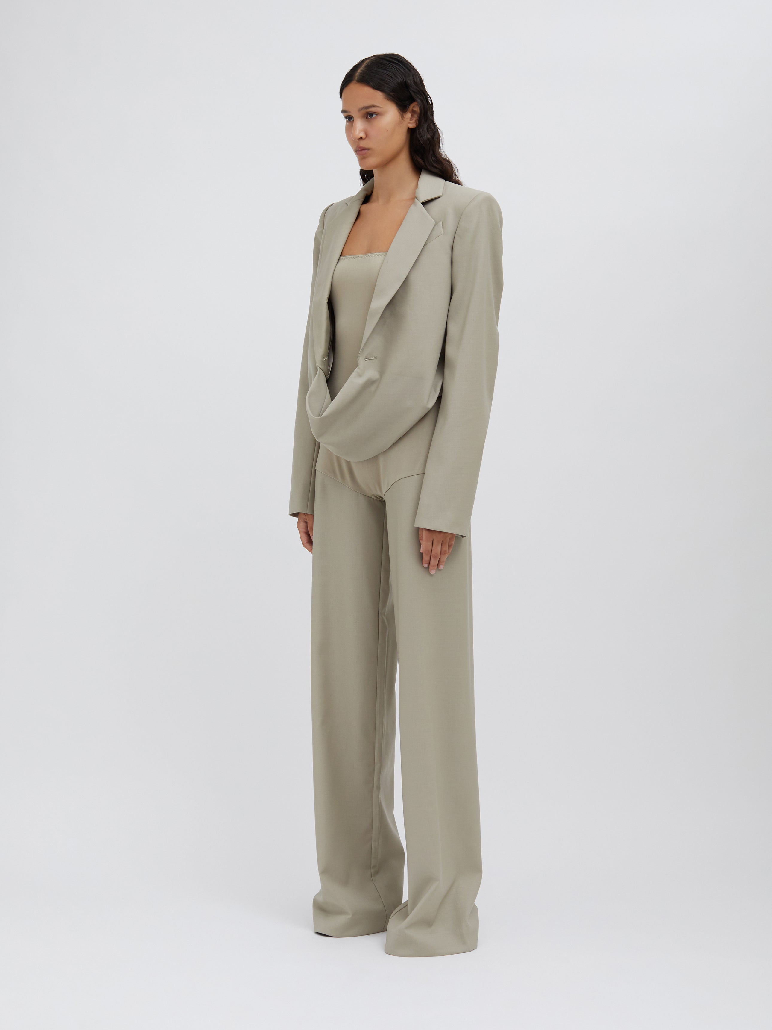 Talus Scoop Front Crop Blazer