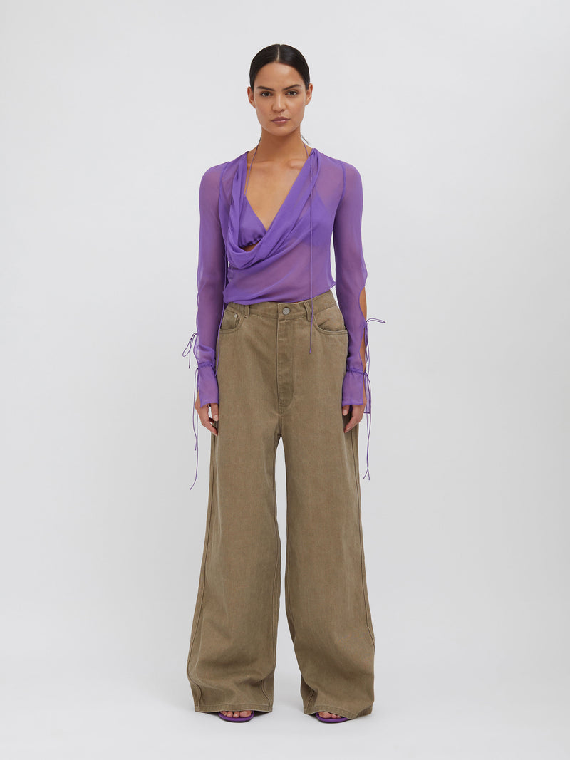 Mobius Long Sleeve Tie Top - Image 3