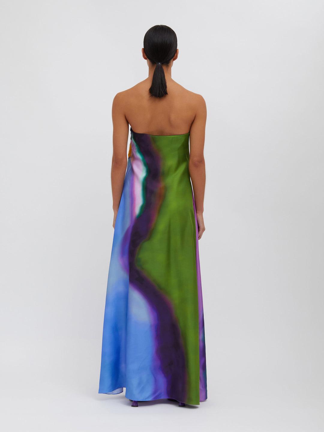 Aura Silk Strapless Dress