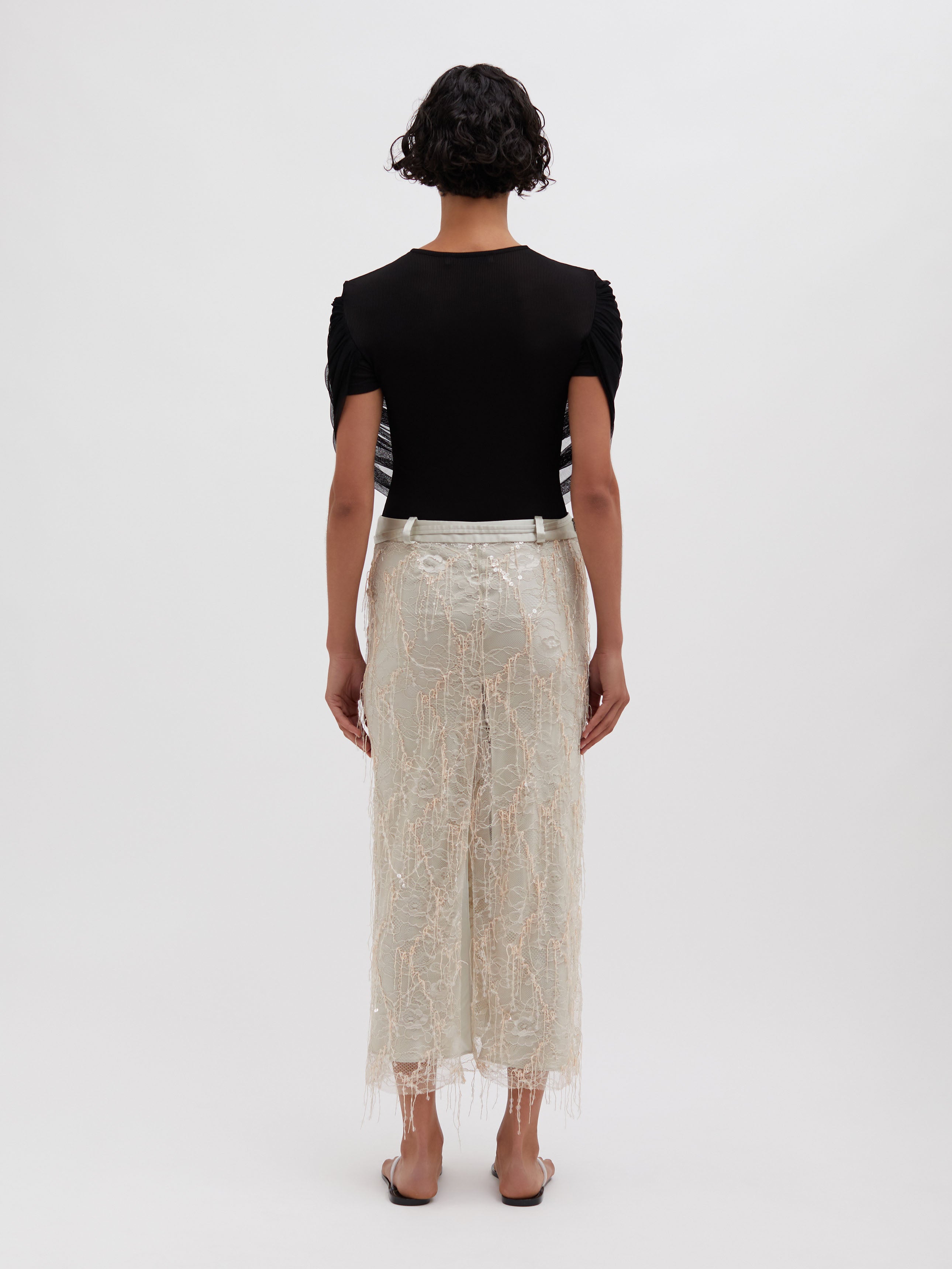 Beaded Ivy Lace Skirt