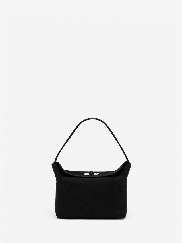 Turnlock Suede Mini Bag