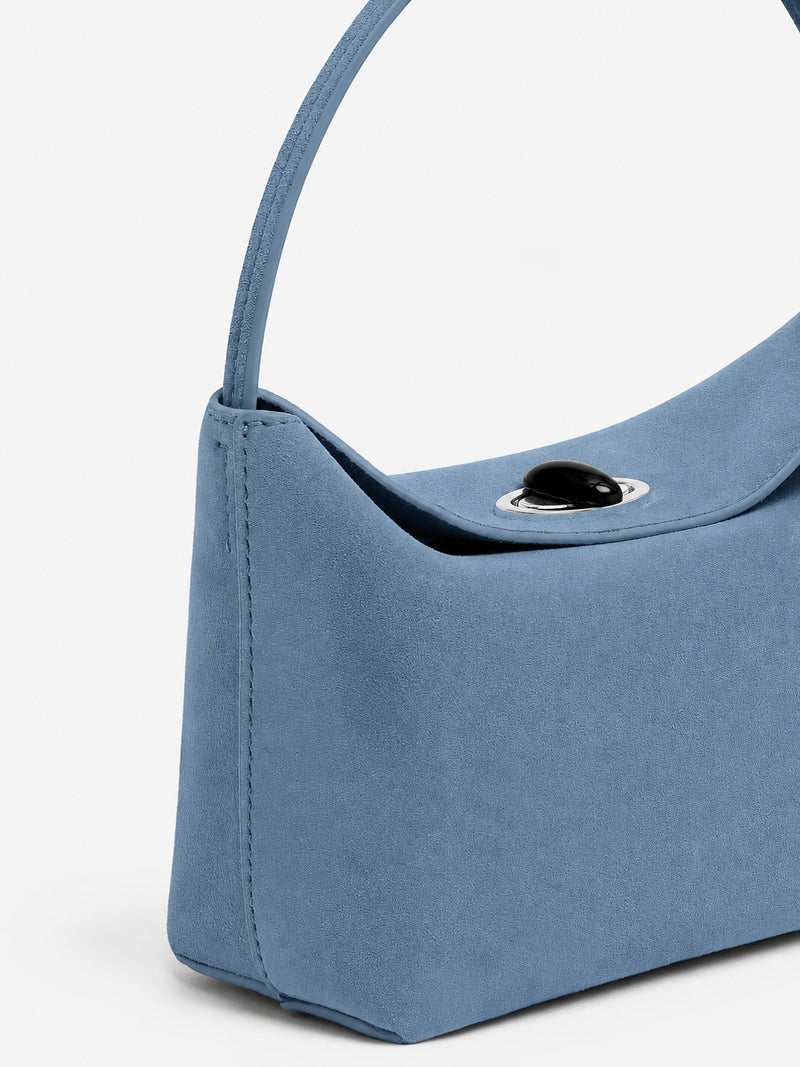 Turnlock Suede Mini Bag - Image 3