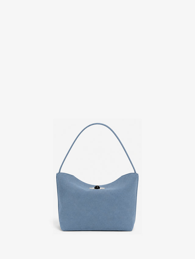 Turnlock Suede Mini Bag