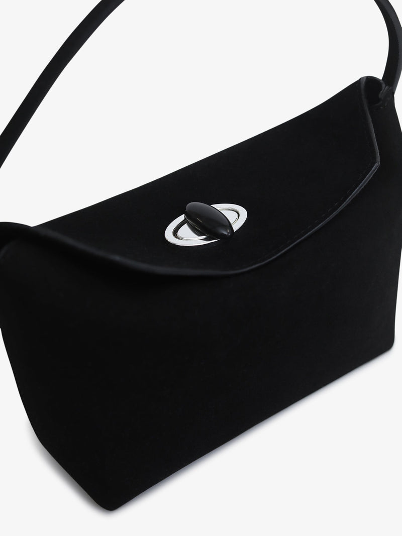 Turnlock Suede Mini Bag - Image 3