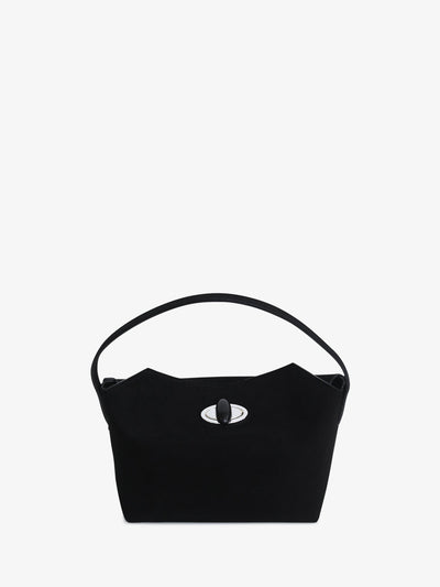 Turnlock Suede Mini Bag