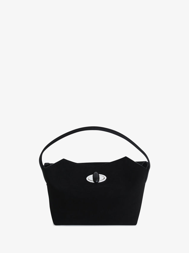 Turnlock Suede Mini Bag
