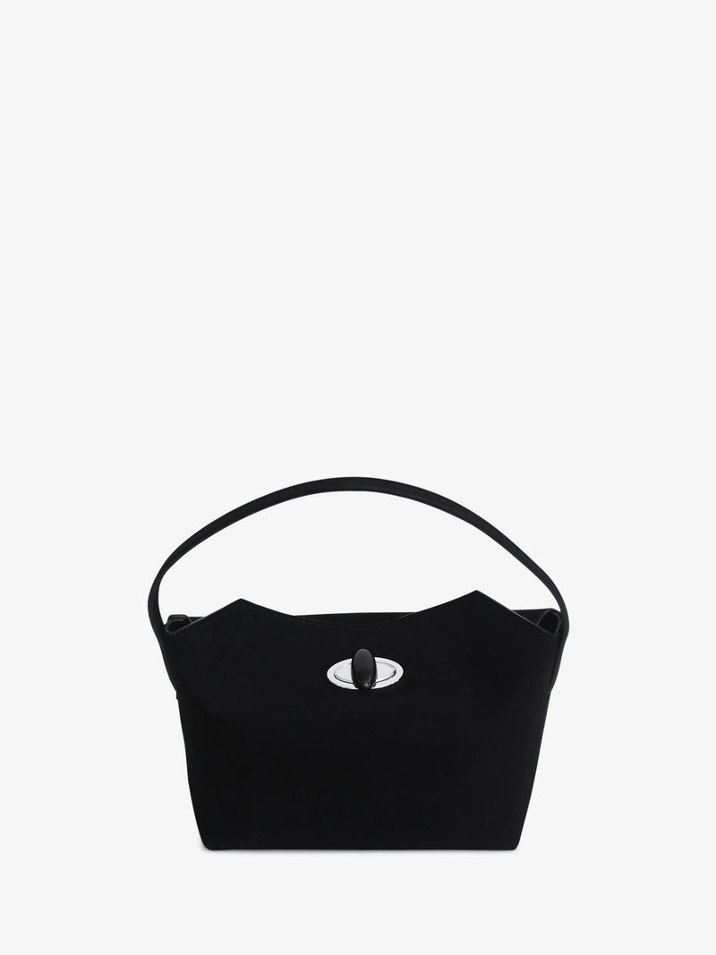 Turnlock Suede Mini Bag - Image 4