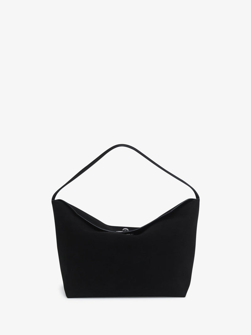 Turnlock Suede Shoulder Bag - Image 1