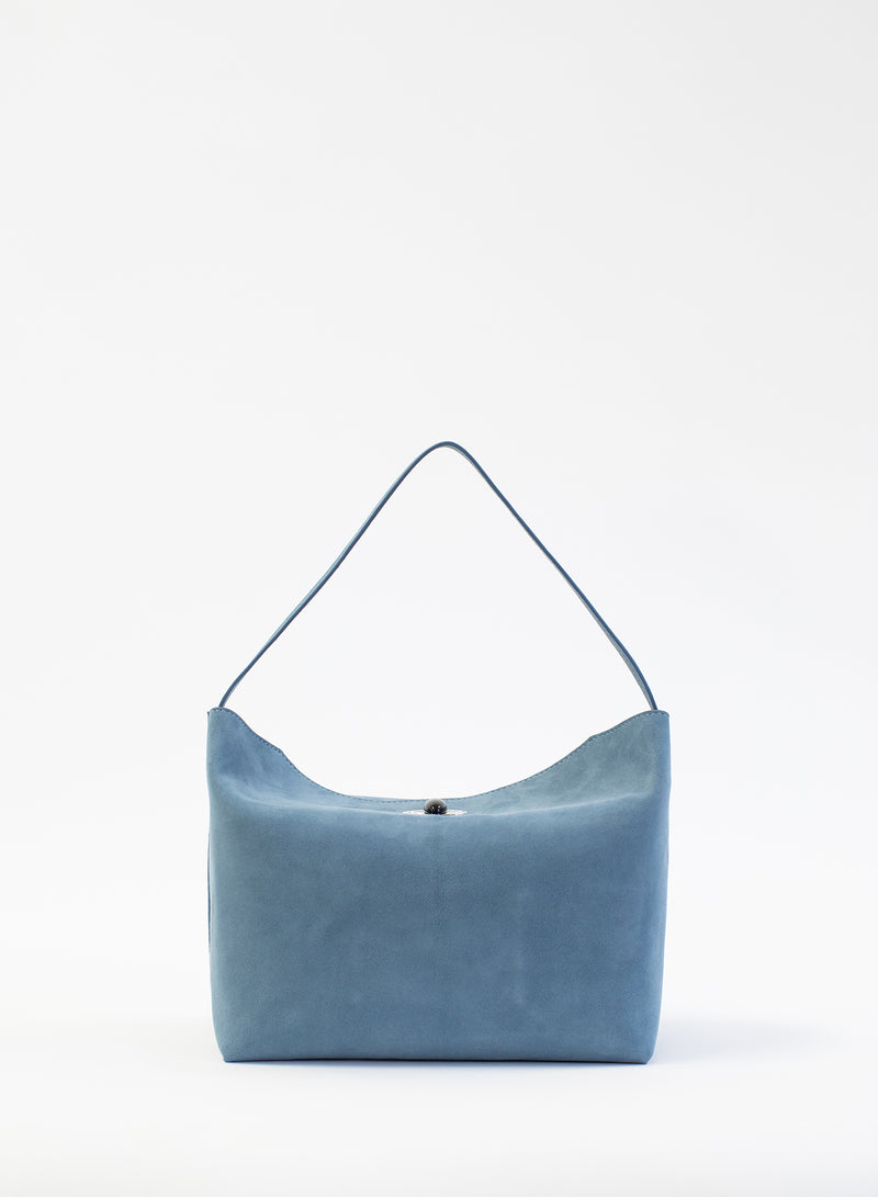Turnlock Suede Shoulder Bag - Image 2