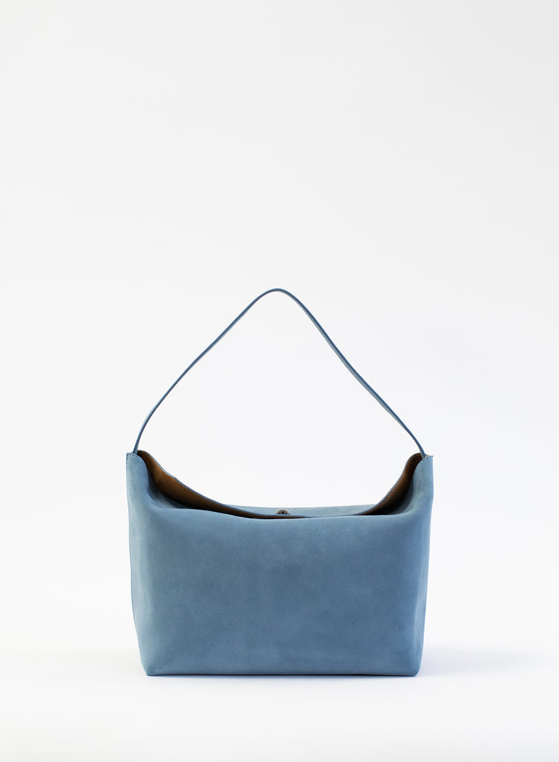 Turnlock Suede Shoulder Bag - Image 1