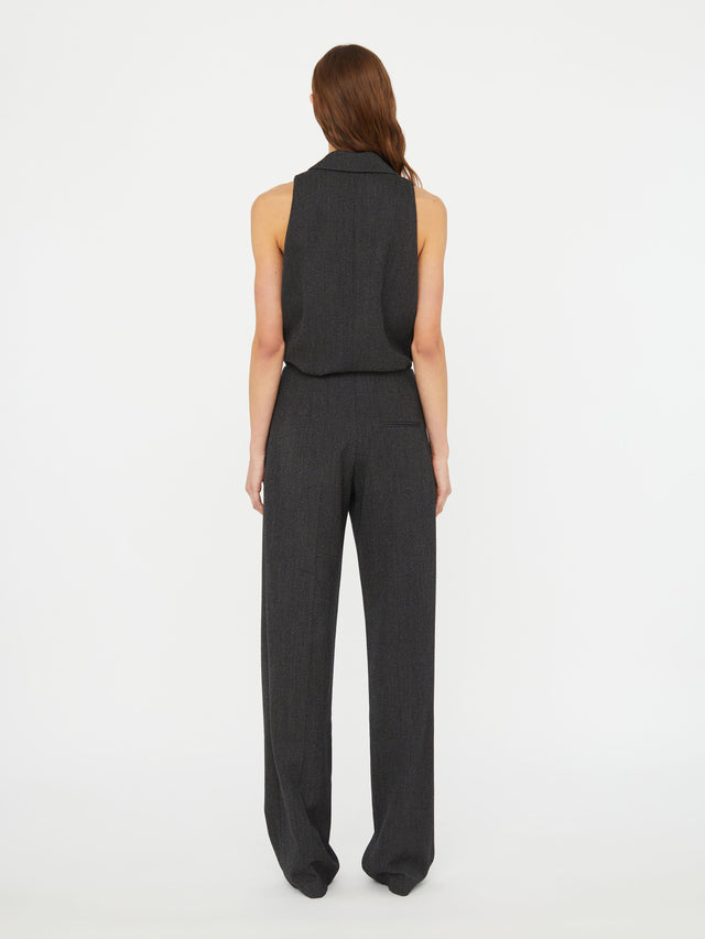 Facile Tailored Twill Bodysuit