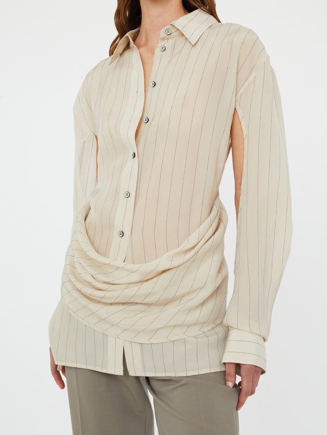 Crossover Drape Shirt