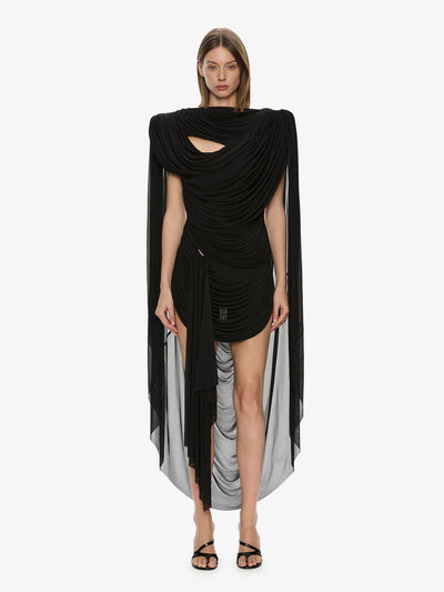 Torrent Draped Mini Dress