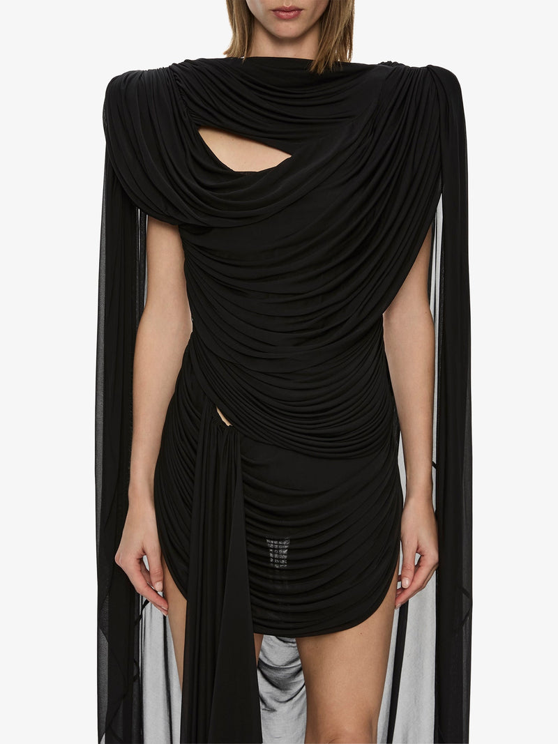 Torrent Draped Mini Dress - Image 2