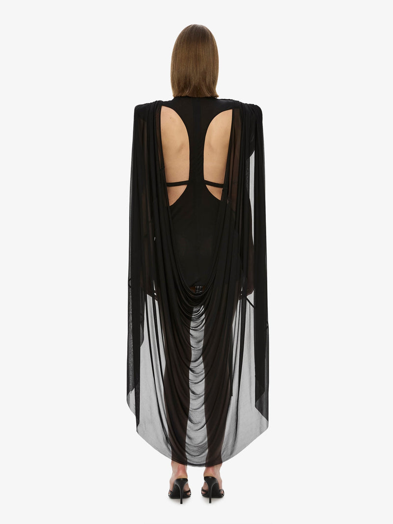 Torrent Draped Mini Dress - Image 4